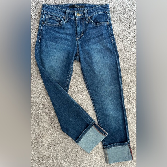 Joe’s Jeans Maven Cropped Cuffed Jeans Medium Washed - Picture 2 of 9